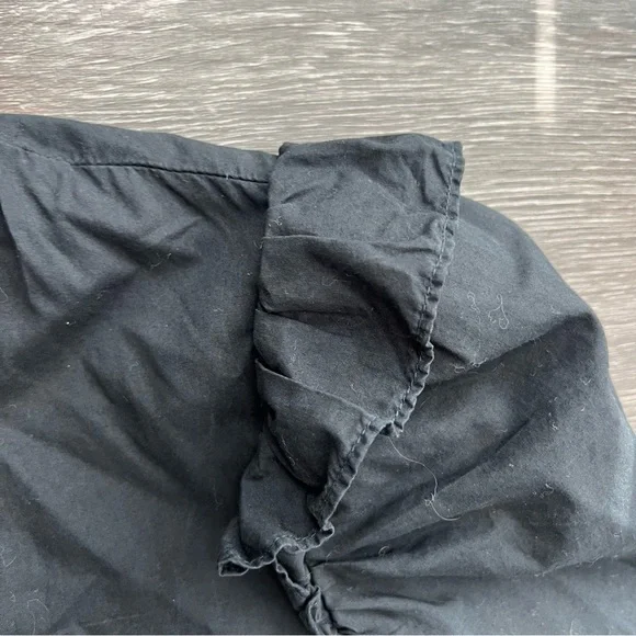 Nation LTD Los Angeles Chic Black Long-Sleeve Dress 100% Pima Cotton - Picture 3 of 8